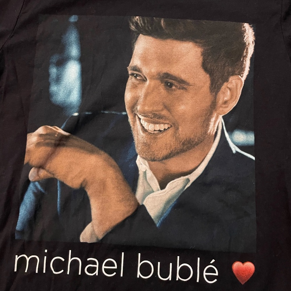 Michael Buble 2019 Love Album Black Concert Shirt - Picture 2 of 8